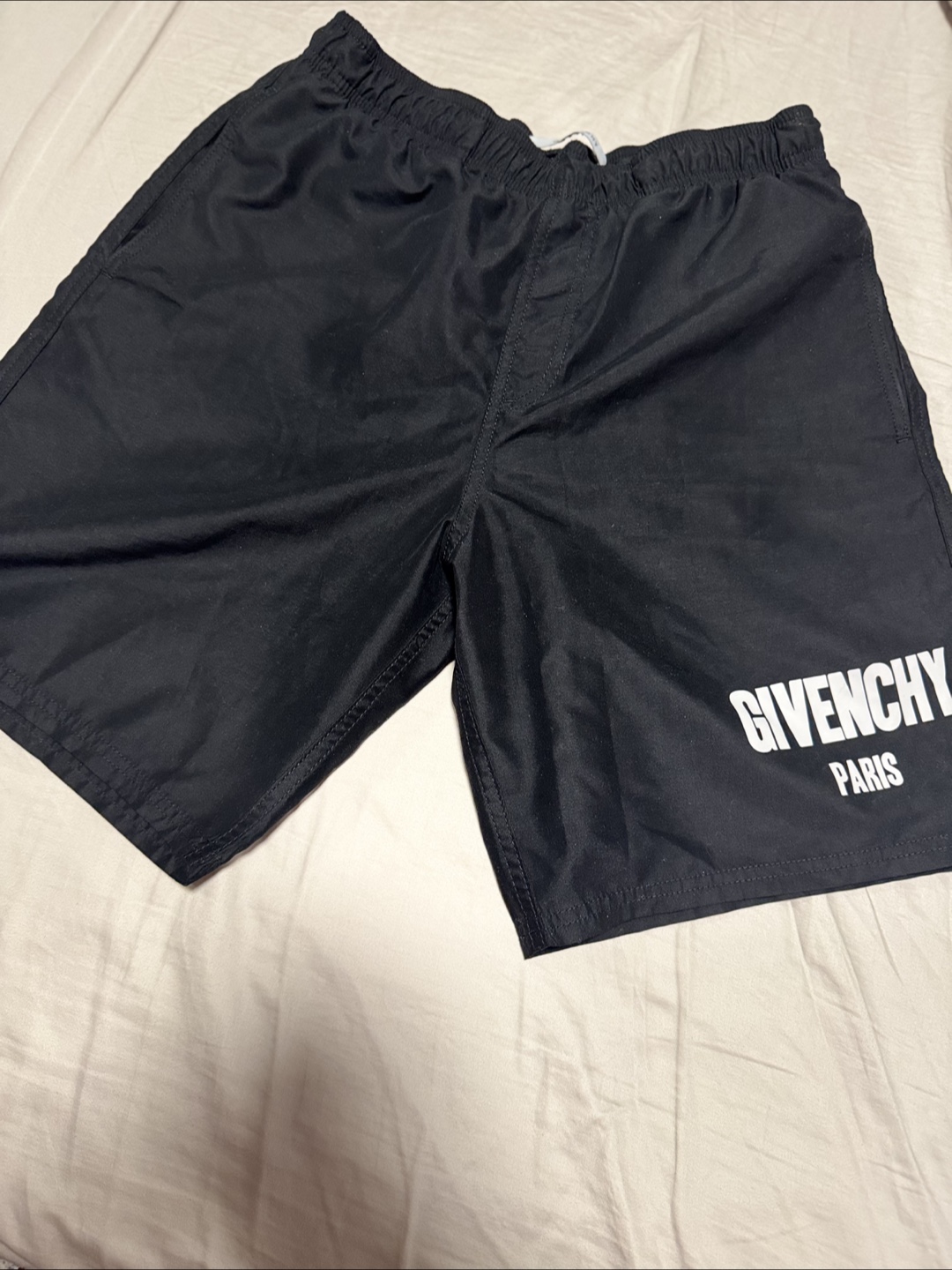 Givenchy Paris Men's Black Swim Trunks - Size Large