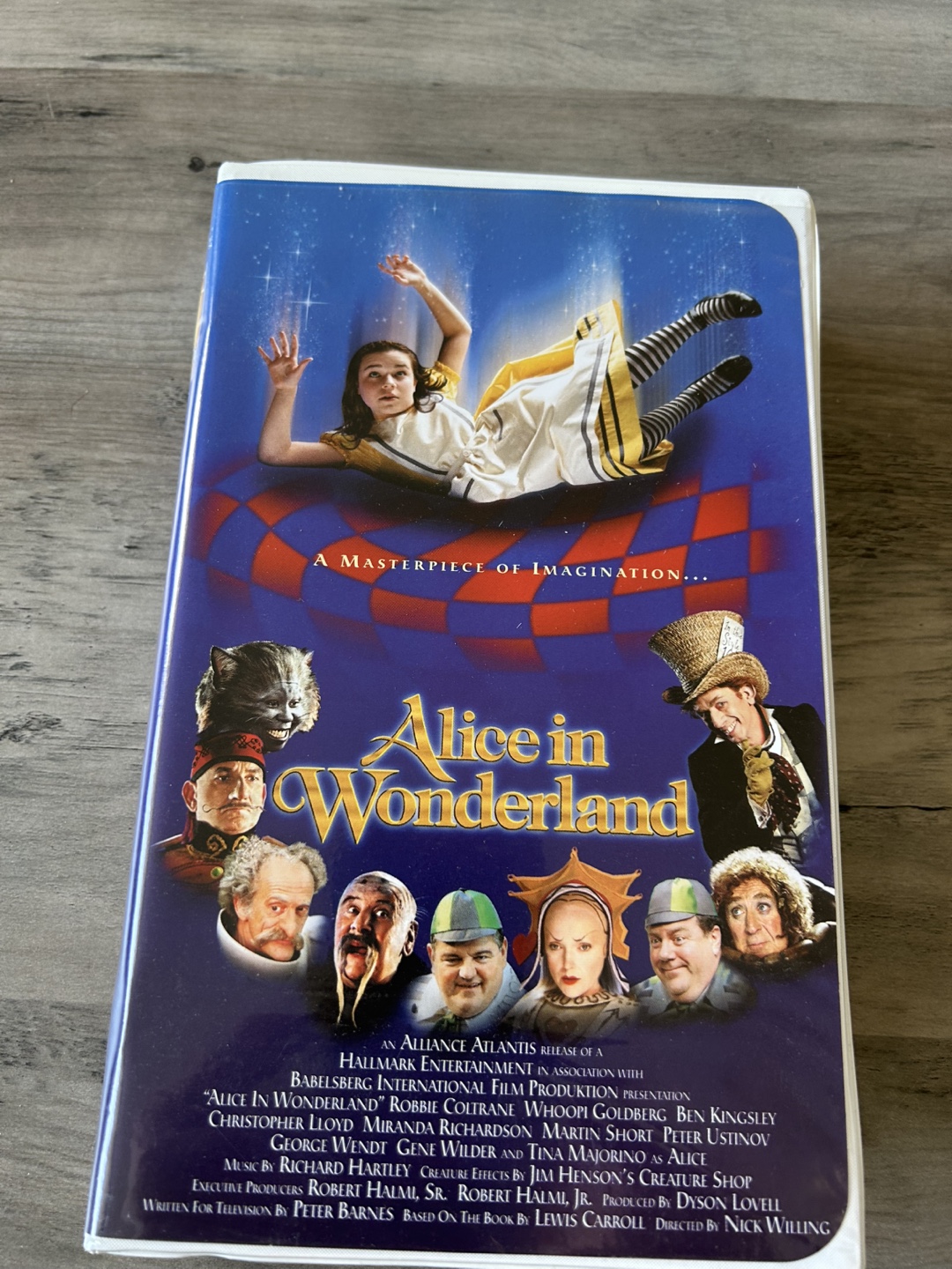 Alice in Wonderland 1999 clamshell VHS Tape