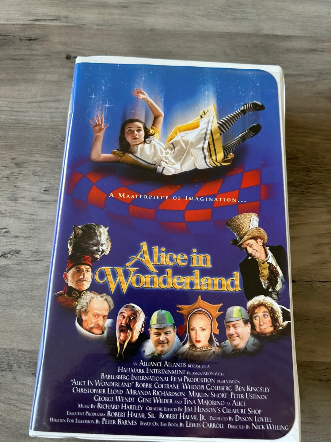 Alice in Wonderland 1999 clamshell VHS Tape thumbnail