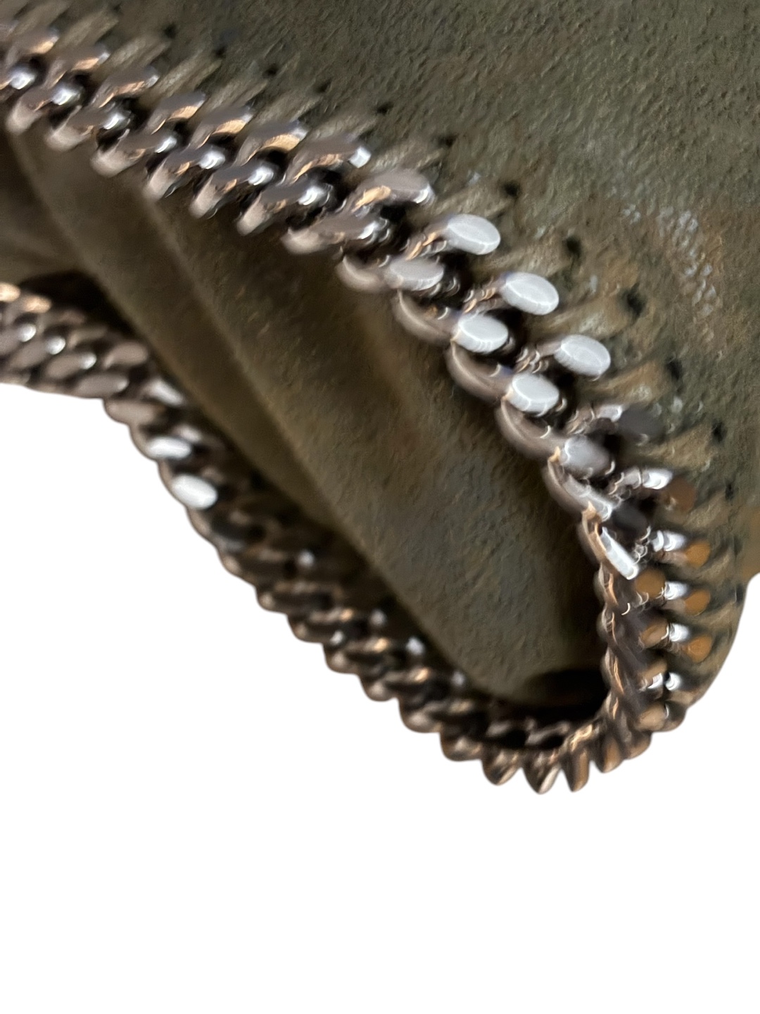Stella McCartney Falabella Chain Bag - Olive Green Suede - photo 3