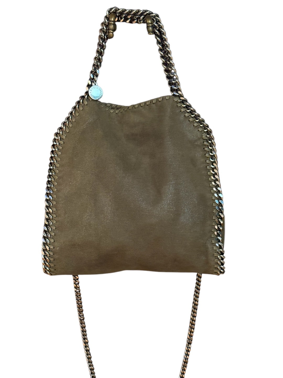 Stella McCartney Falabella Chain Bag - Olive Green Suede