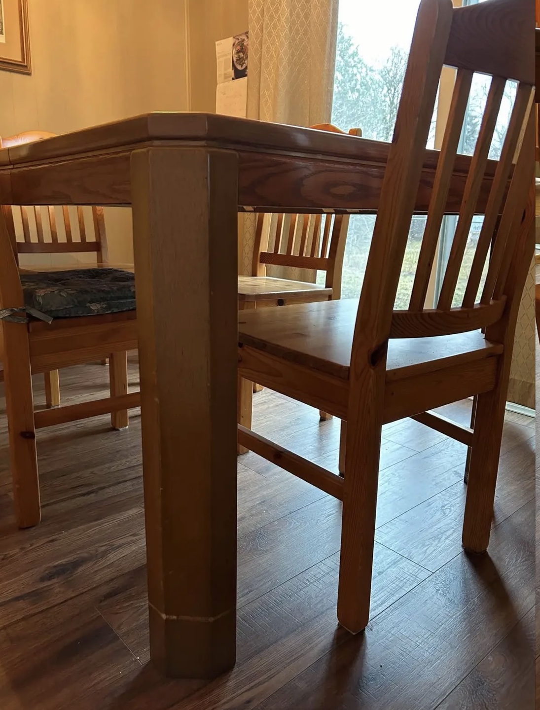 Wooden Dining Table Set with 4 Chairs - photo 3