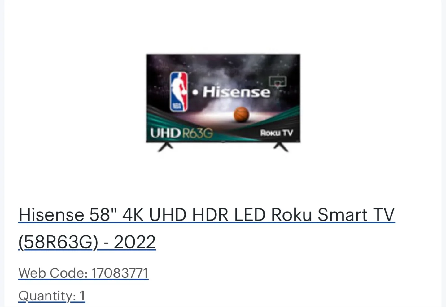 Hisense 58" 4K UHD HDR LED Roku Smart TV (58R63G) image indicator(3)