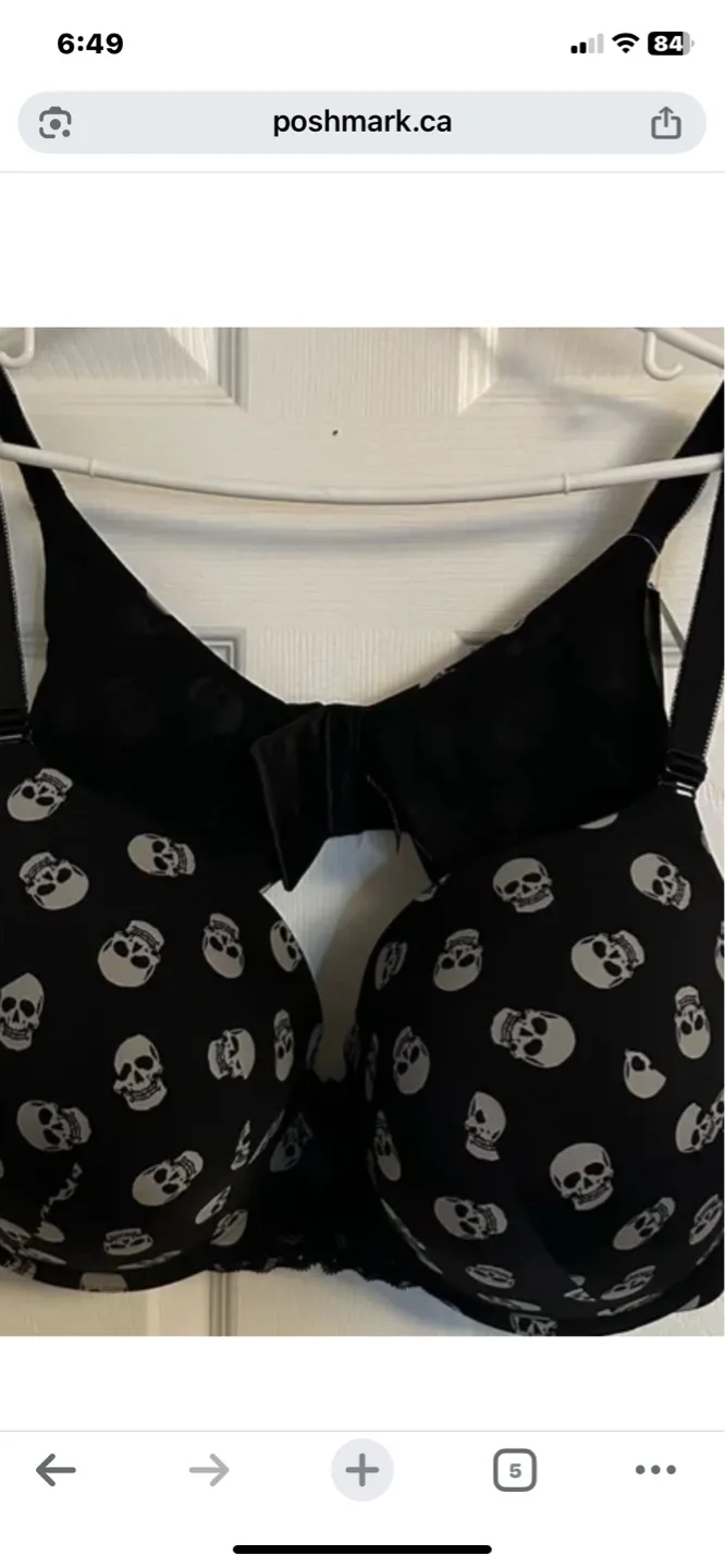 Torrid Dream Wire-Free Bra - Polka Dot Skull - 46D thumbnail