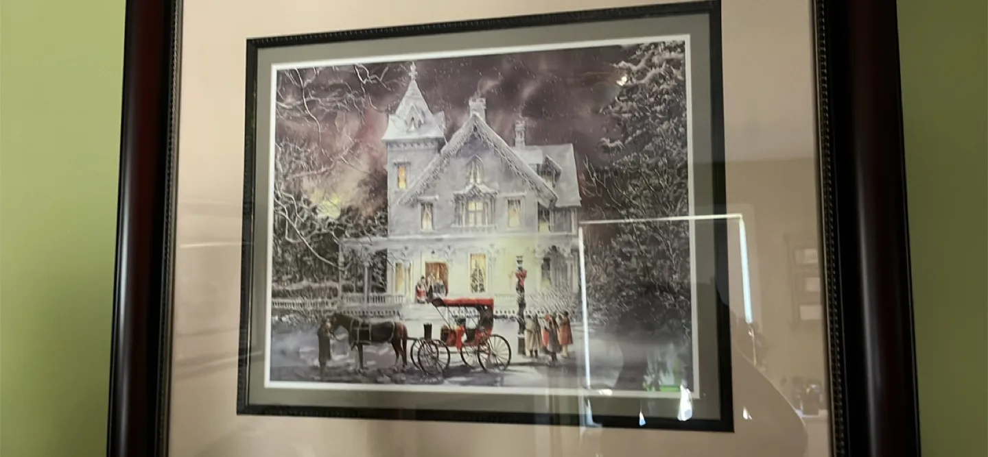 Walter Campbell Mc Micheal Art Gallery Framed Winter Scene Print image indicator(2)