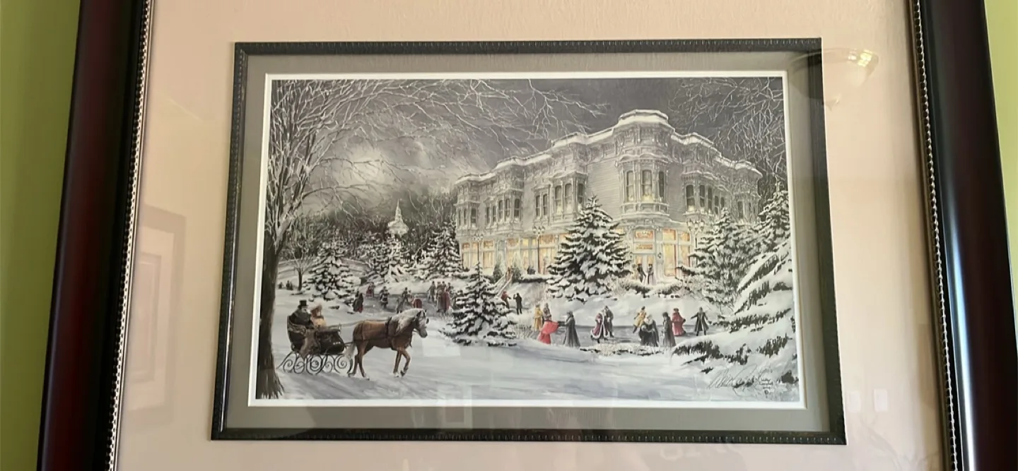 Walter Campbell Mc Micheal Art Gallery Framed Winter Scene Print image indicator(4)