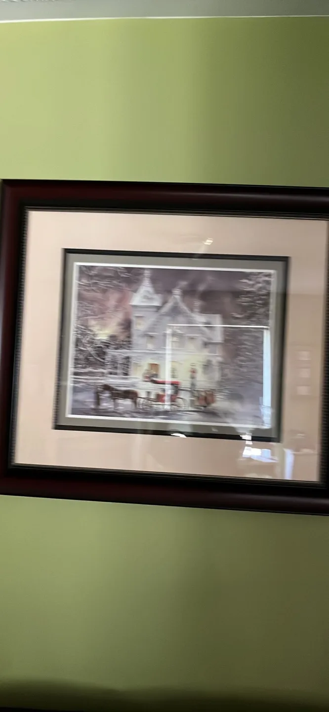 Walter Campbell Mc Micheal Art Gallery Framed Winter Scene Print image indicator(3)