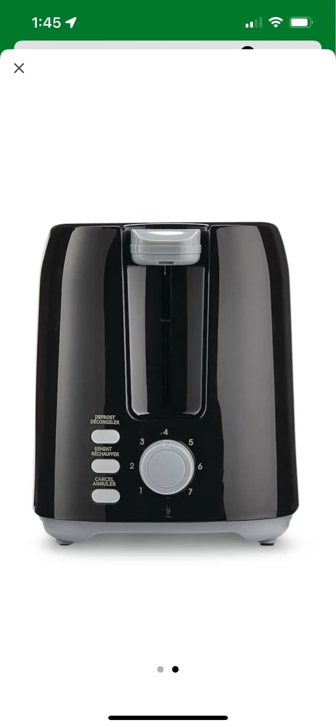 Master Chef 2-Slice Toaster - Black image indicator(2)