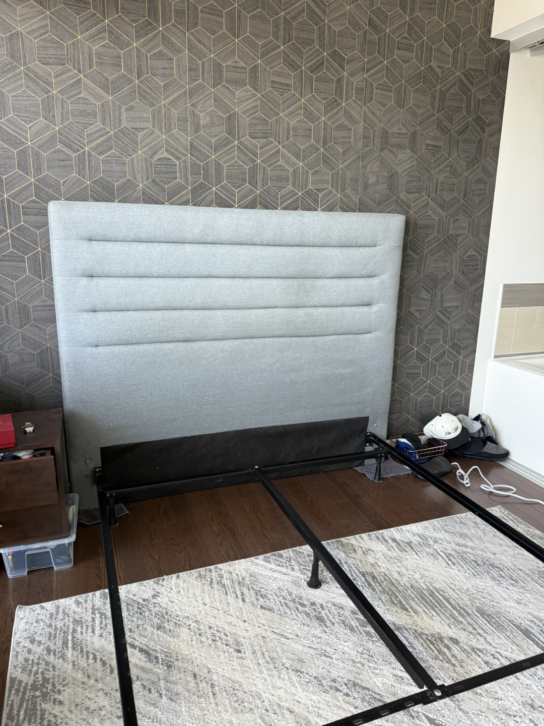 Queen Size Bed Frame with Headboard