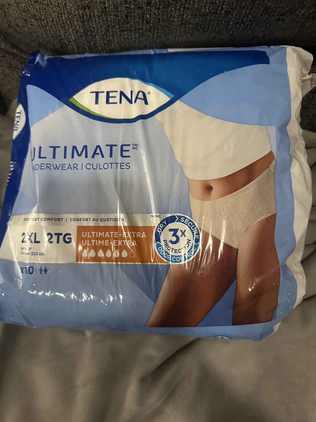 TENA Ultimate Underwear - 2XL - 10 count