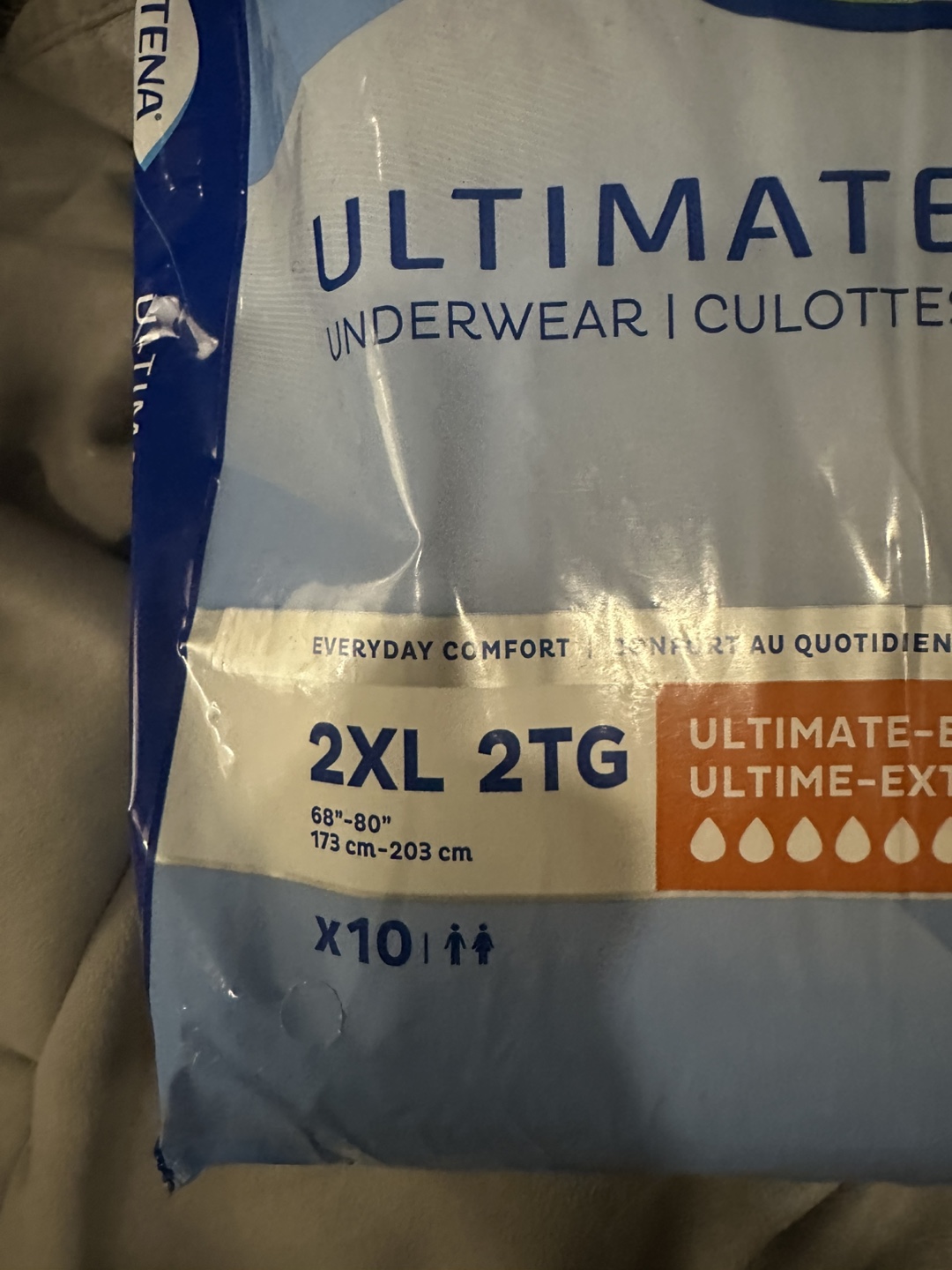 TENA Ultimate Underwear - 2XL - 10 count - photo 2