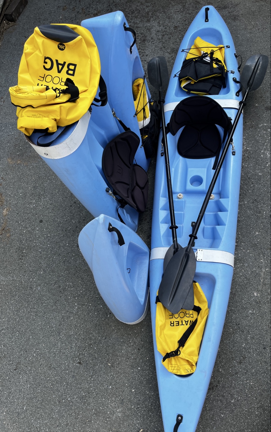 Modular Kayaks with Accessories