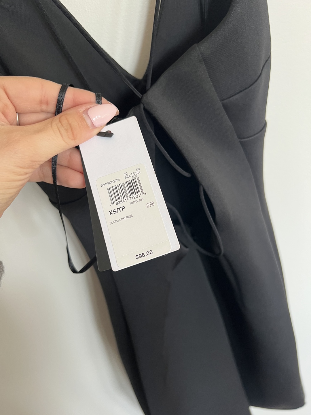 Black Cross Strap Mini Dress (Guess) - photo 4
