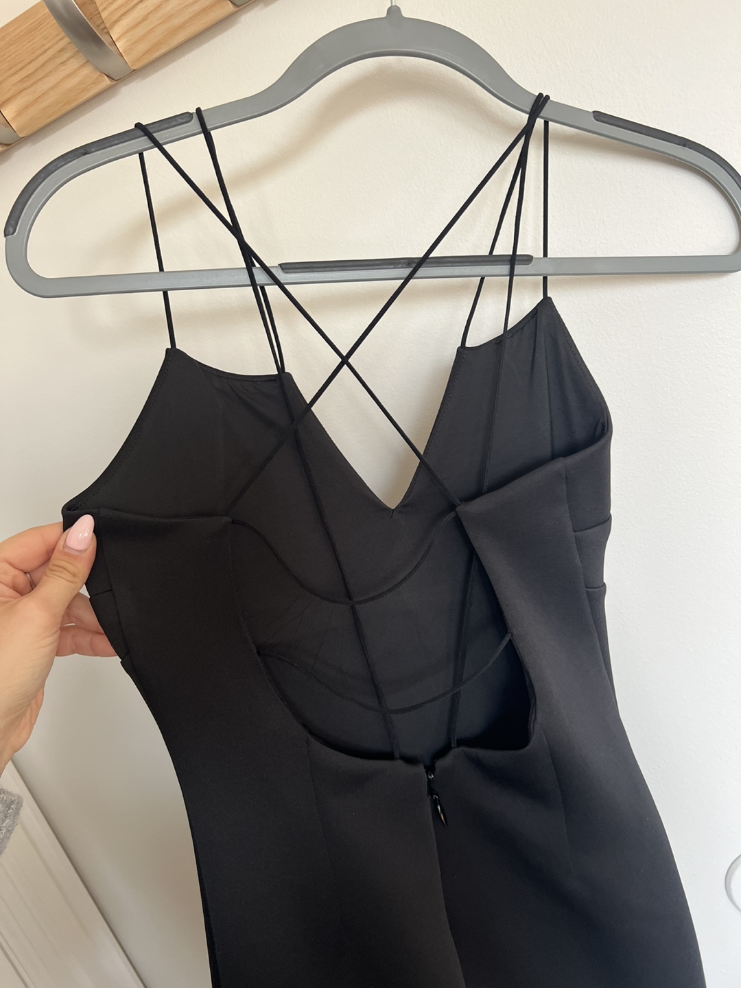 Black Cross Strap Mini Dress (Guess) - photo 2