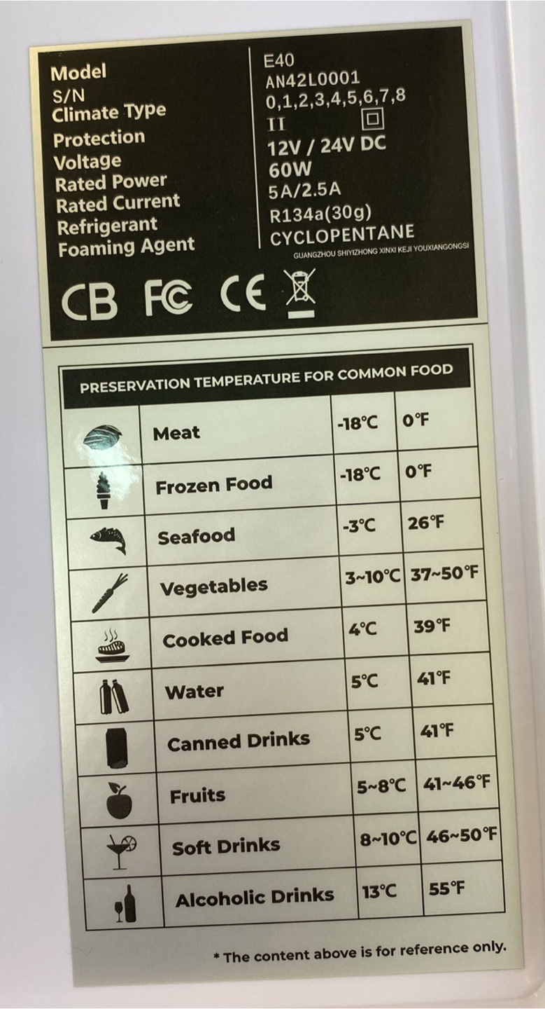BougeRV E40 42L Portable Refrigerator Freezer - photo 4