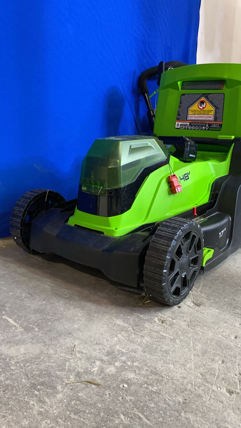Greenworks 17" 48V Cordless Lawn Mower - photo 2