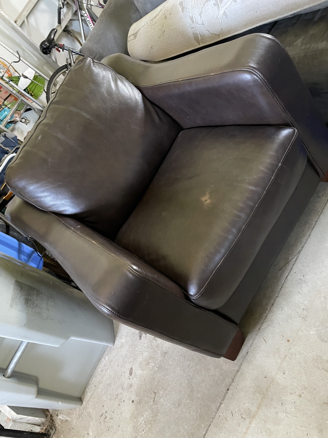 Brown Leather Sofa and Loveseat Set - photo 5