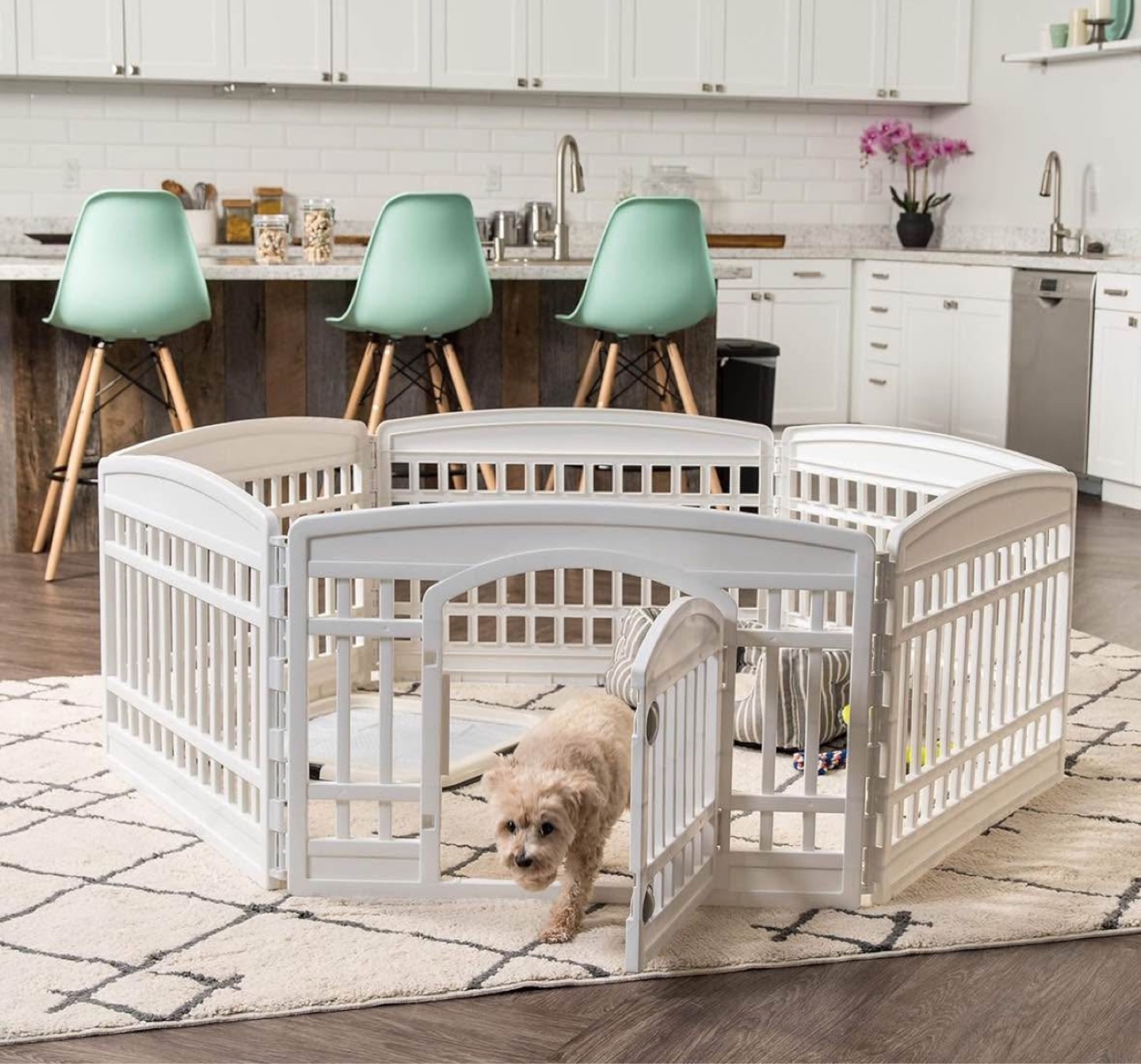 Pet Playpen - 6 Panel Foldable Dog Pen - photo 3