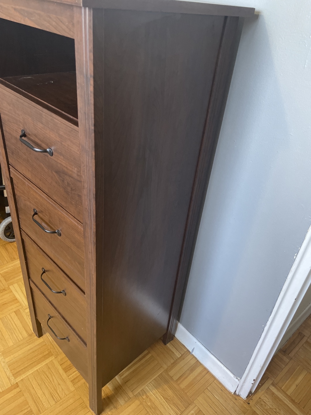 Dark Brown Wooden Chest of Drawers - photo 5