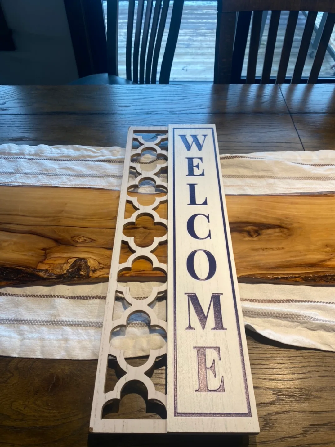 Welcome Sign with Decorative Panel thumbnail