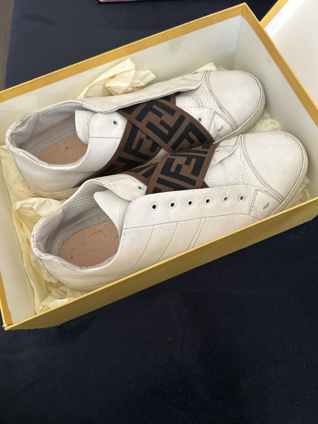 Fendi Roma White Leather Sneakers - photo 2