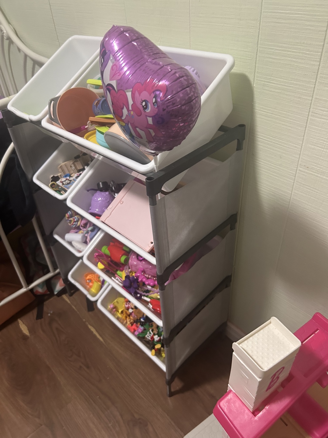Multi-tiered storage organizer with bins - photo 2