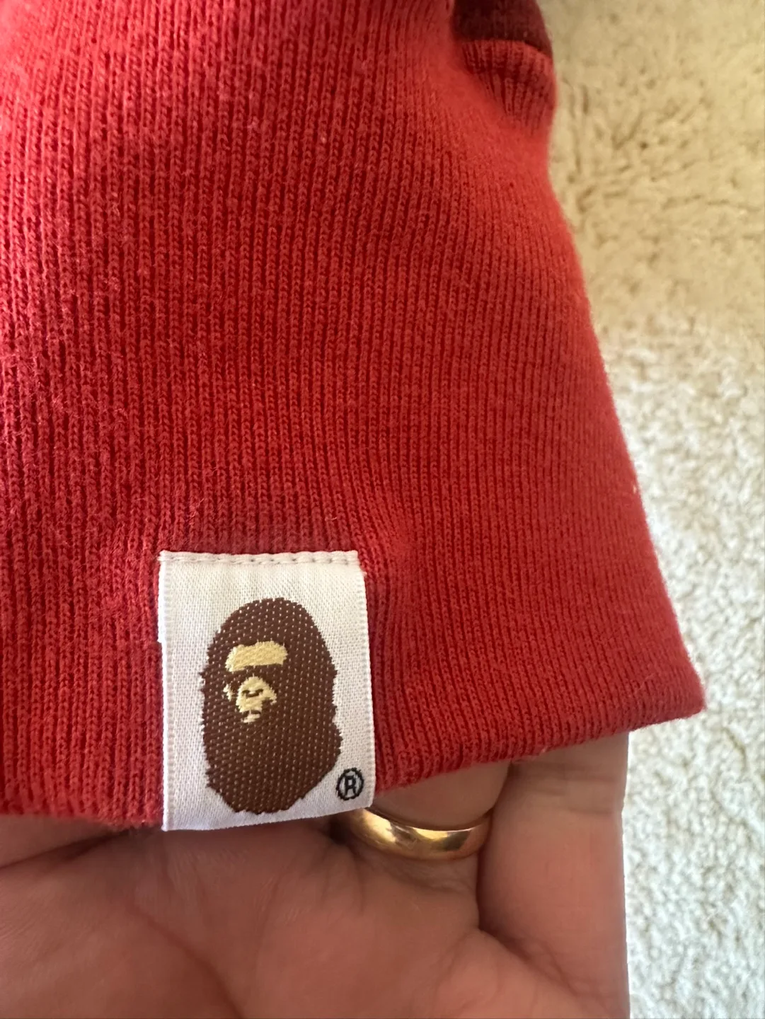 BAPE Shark Zip-Up Hoodie Red Camo image indicator(3)