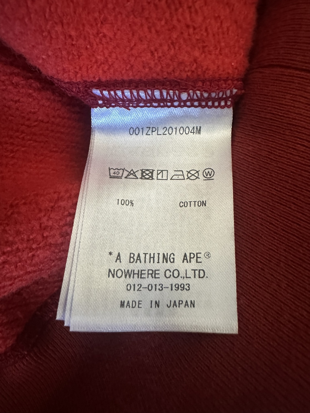 BAPE Shark Zip-Up Hoodie Red Camo authentic - photo 4
