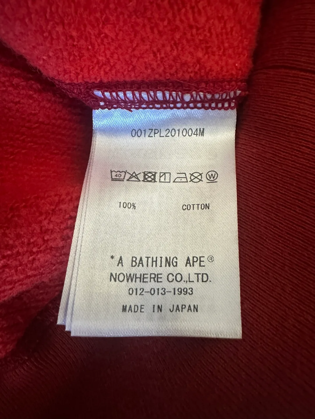 BAPE Shark Zip-Up Hoodie Red Camo image indicator(4)