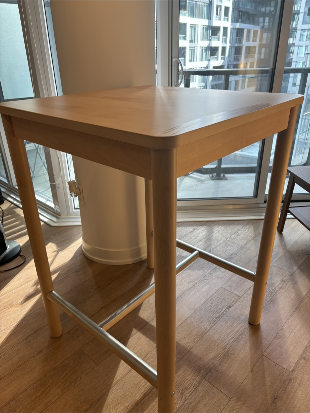 IKEA White Counter Height Chairs and Table Set - photo 5
