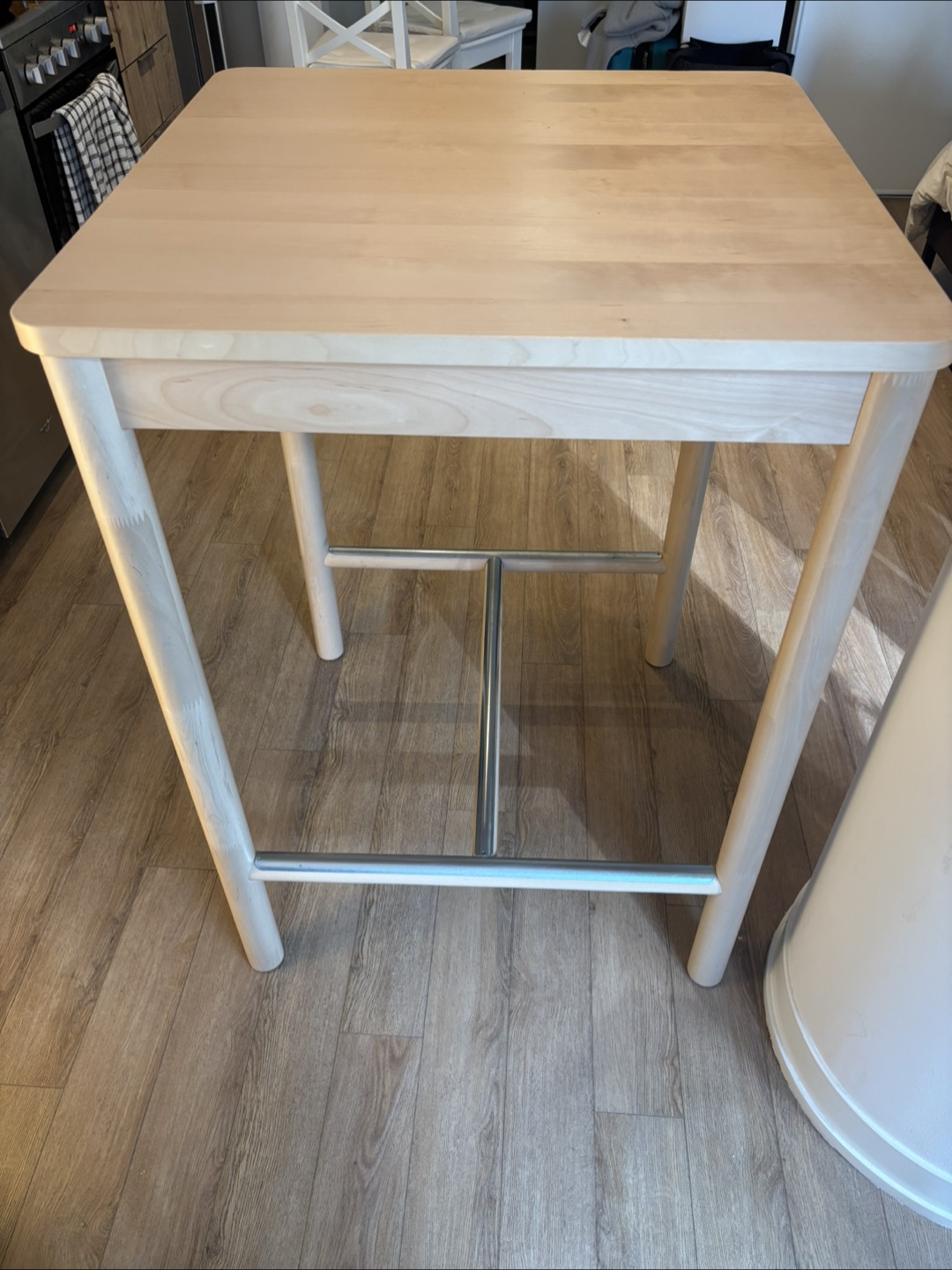 IKEA White Counter Height Chairs and Table Set - photo 4