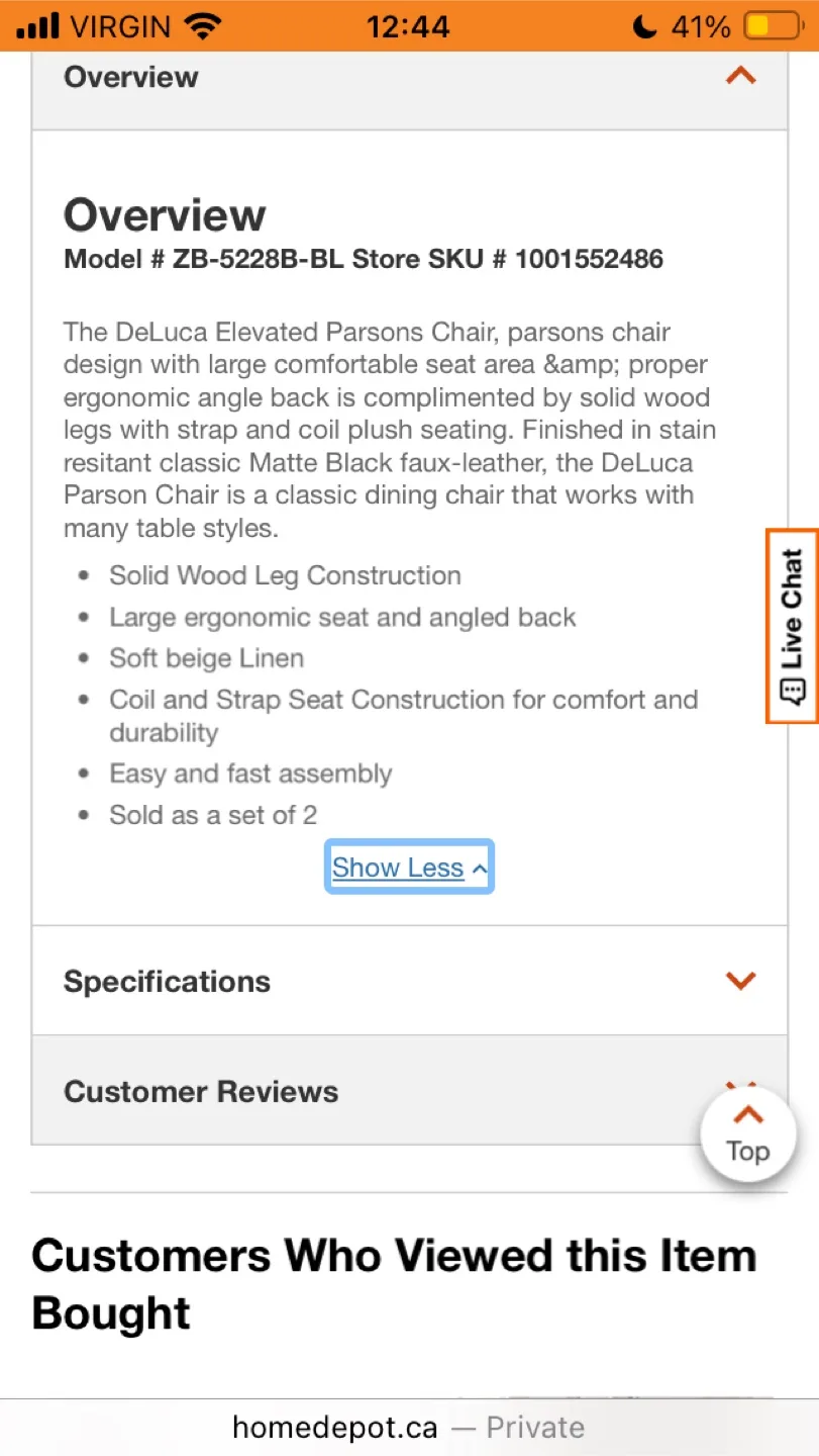 Beige Upholstered Dining Chair 4 chairs total image indicator(6)