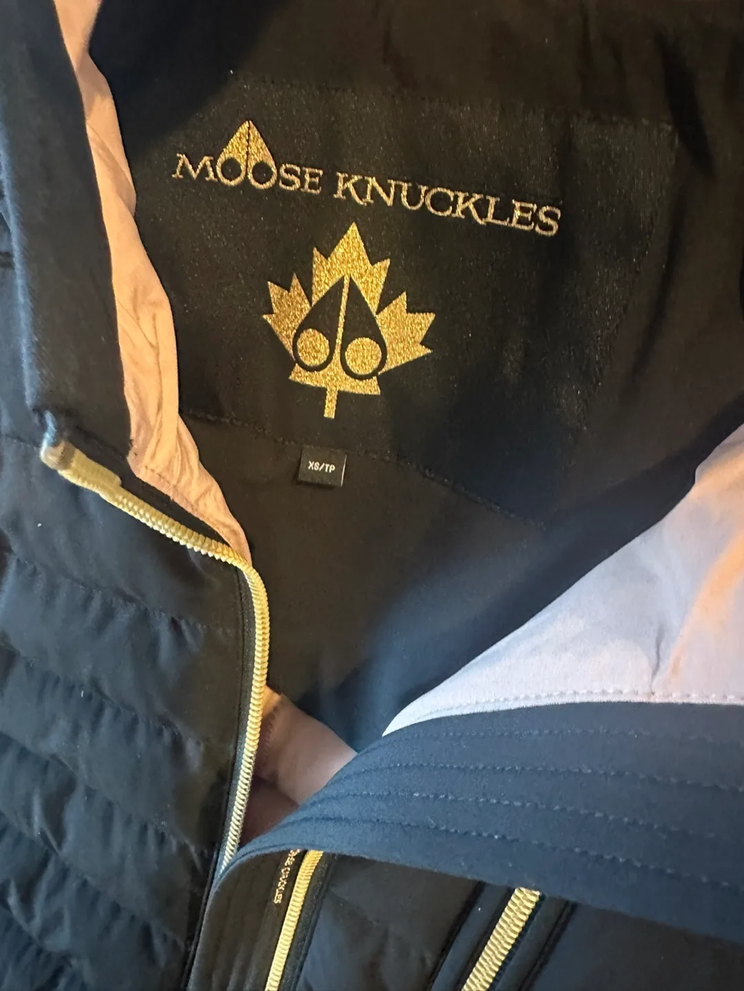 Moose Knuckles black  puffer jacket image indicator(2)