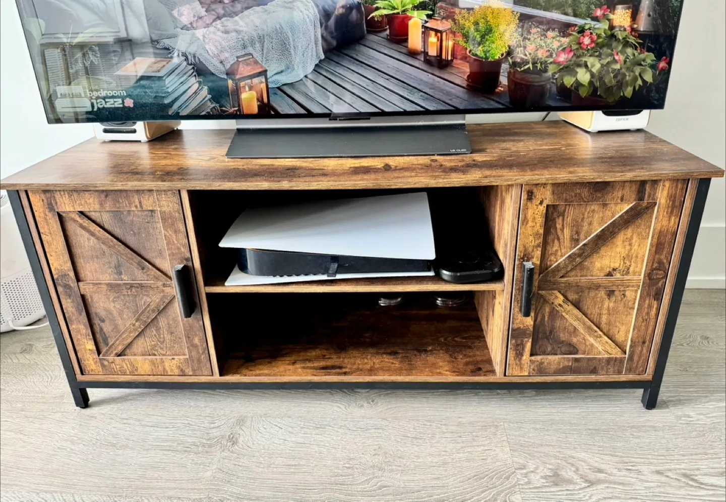 Rustic Farmhouse TV Stand – Fits TVs up to 55” thumbnail