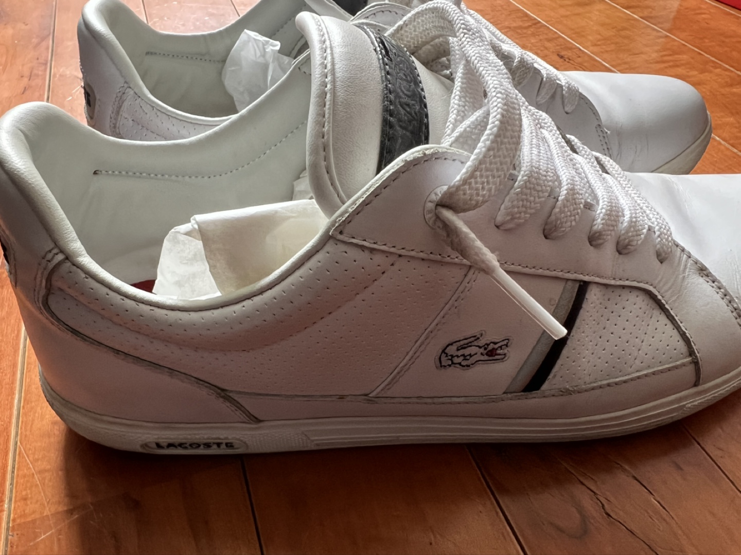 #freecycle Lacoste Sport White Leather Sneakers - photo 3