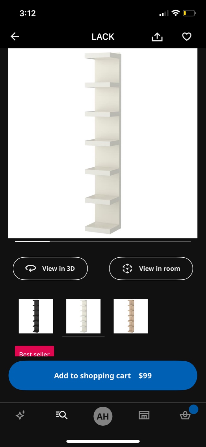 Pair of IKEA Lack White Shelves (X2) - photo 2