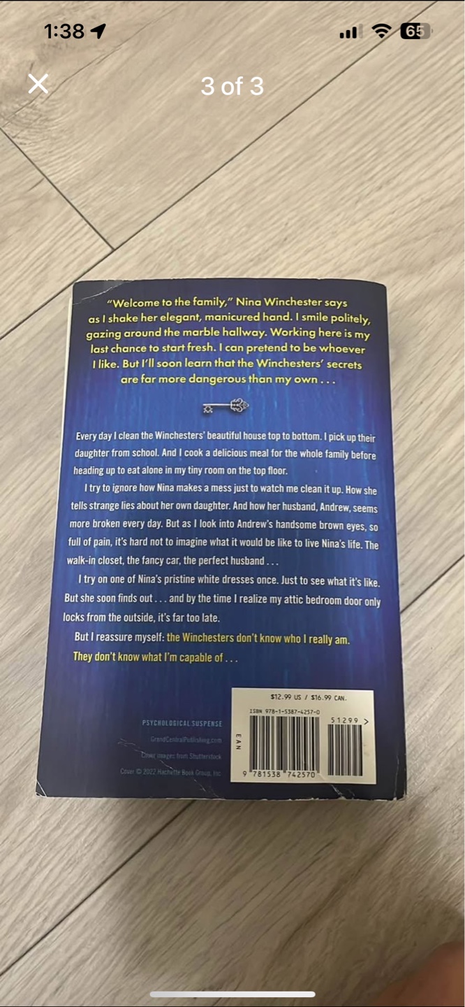 The Housemaid by Freida McFadden - Paperback - photo 2