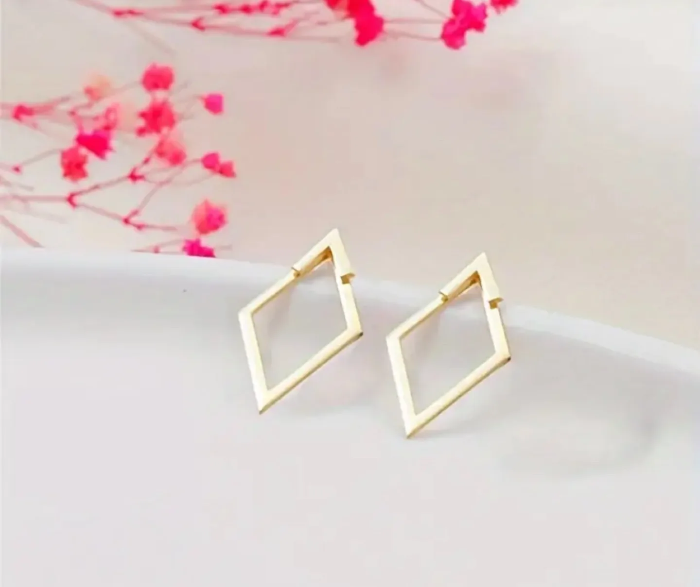 Geometric Gold Earring Set image indicator(2)