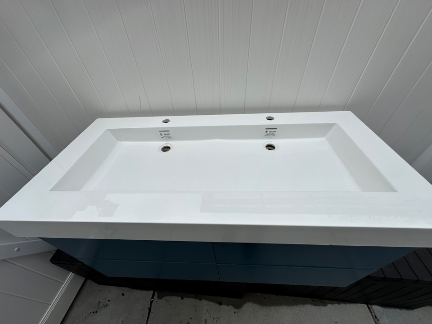 Double Sink Vanity - Blue - photo 2