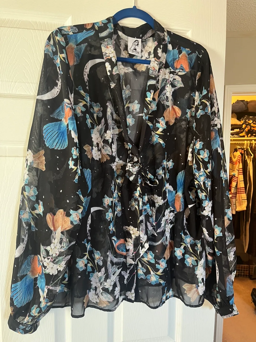 Hell Bunny Blouse - Floral Print - Size XXL image indicator(5)