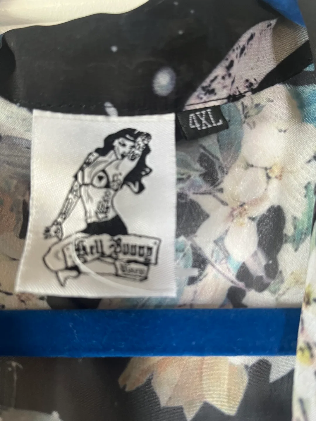 Hell Bunny Blouse - Floral Print - Size XXL image indicator(4)