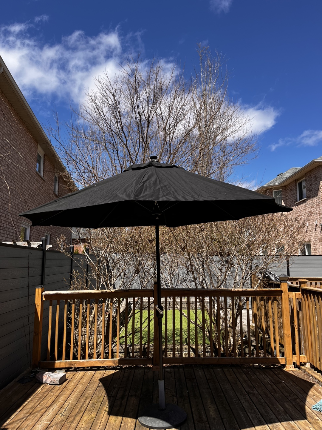 Large Black Patio Umbrella