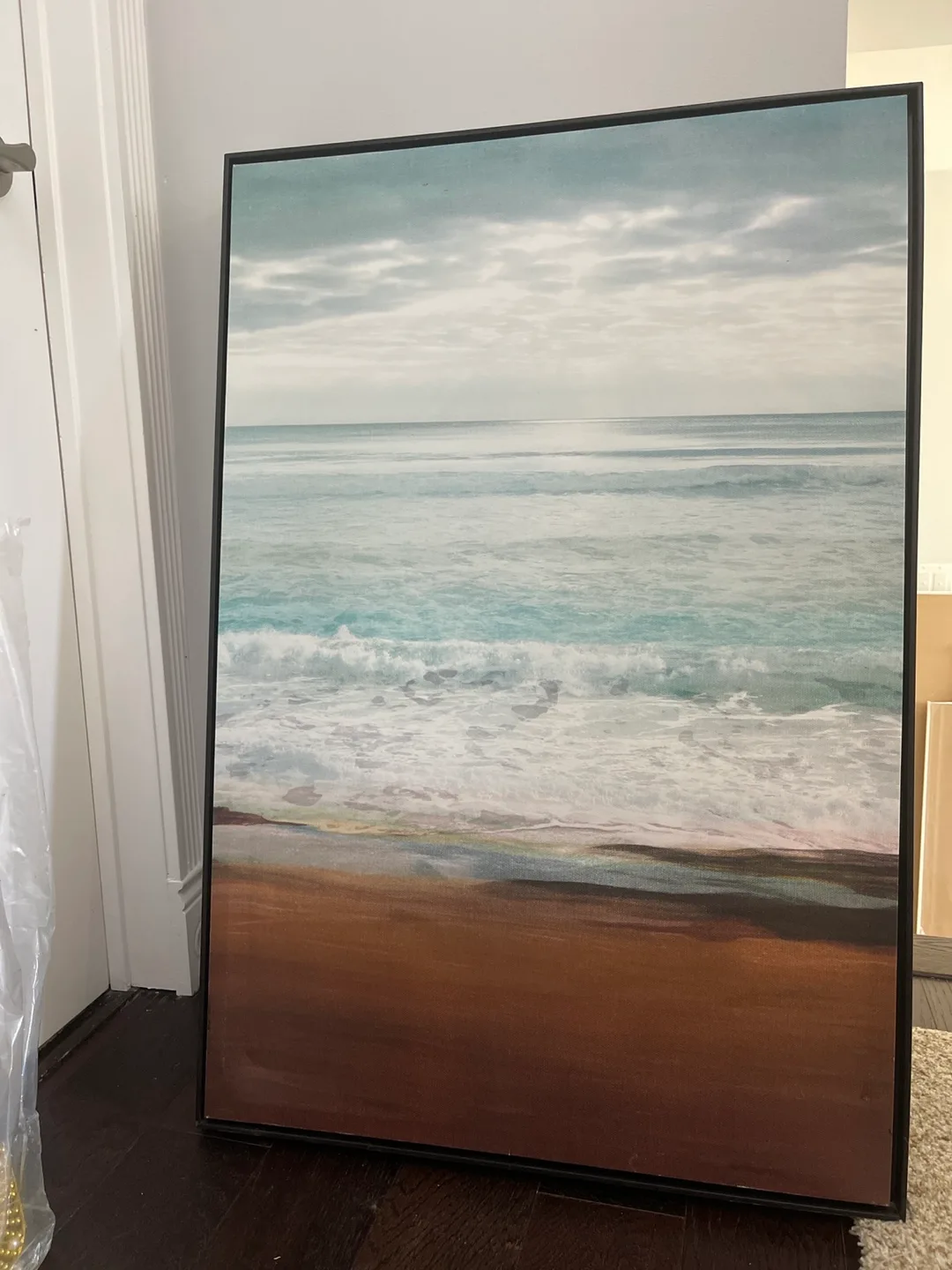 Large Ocean Beach Canvas Wall Art thumbnail
