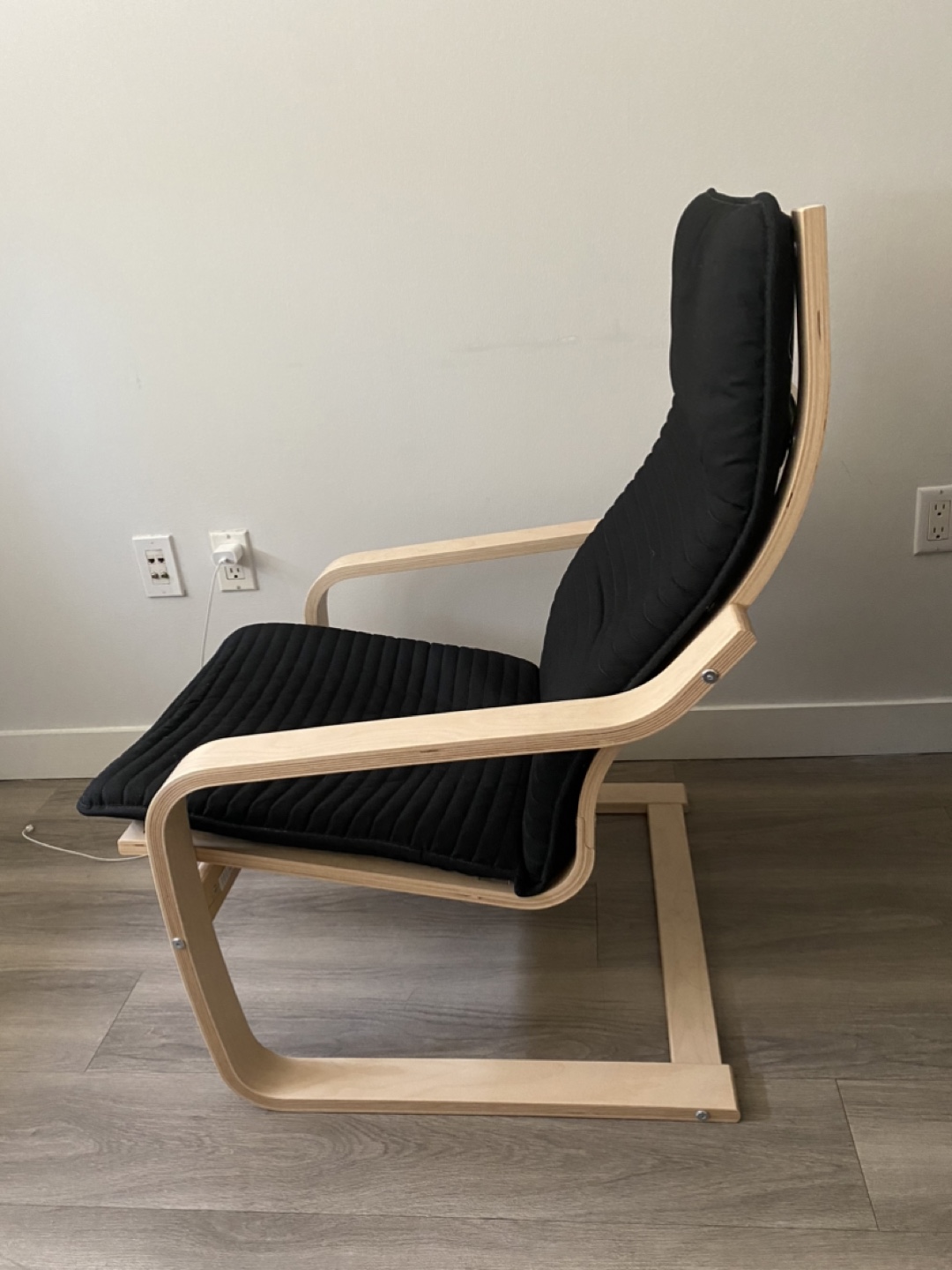 IKEA POÄNG Armchair - Birch Veneer/Knisa Black - photo 4