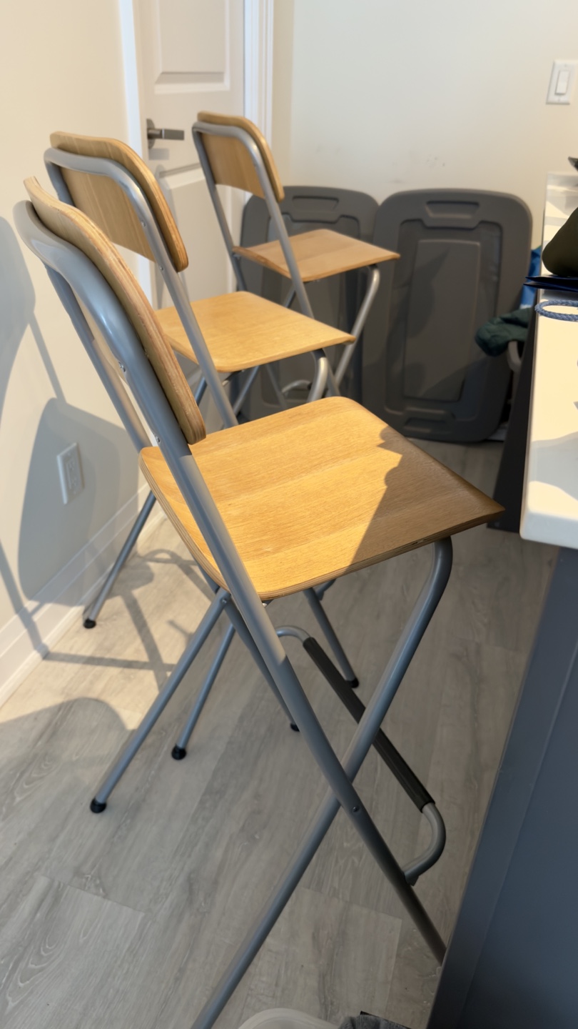 Ikea : Set of Three Folding Bar Stools
