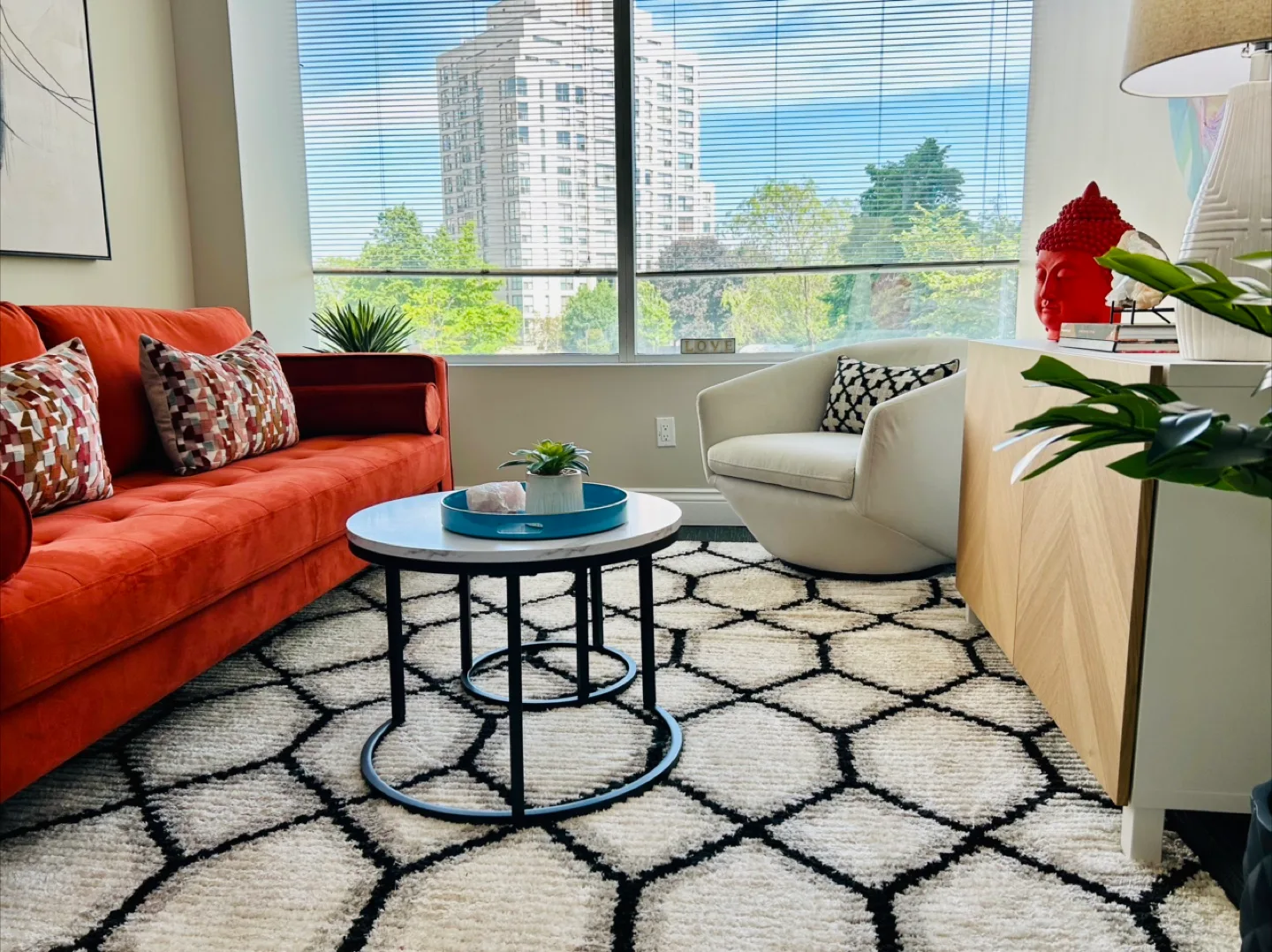 Modern Geometric Area Rug thumbnail