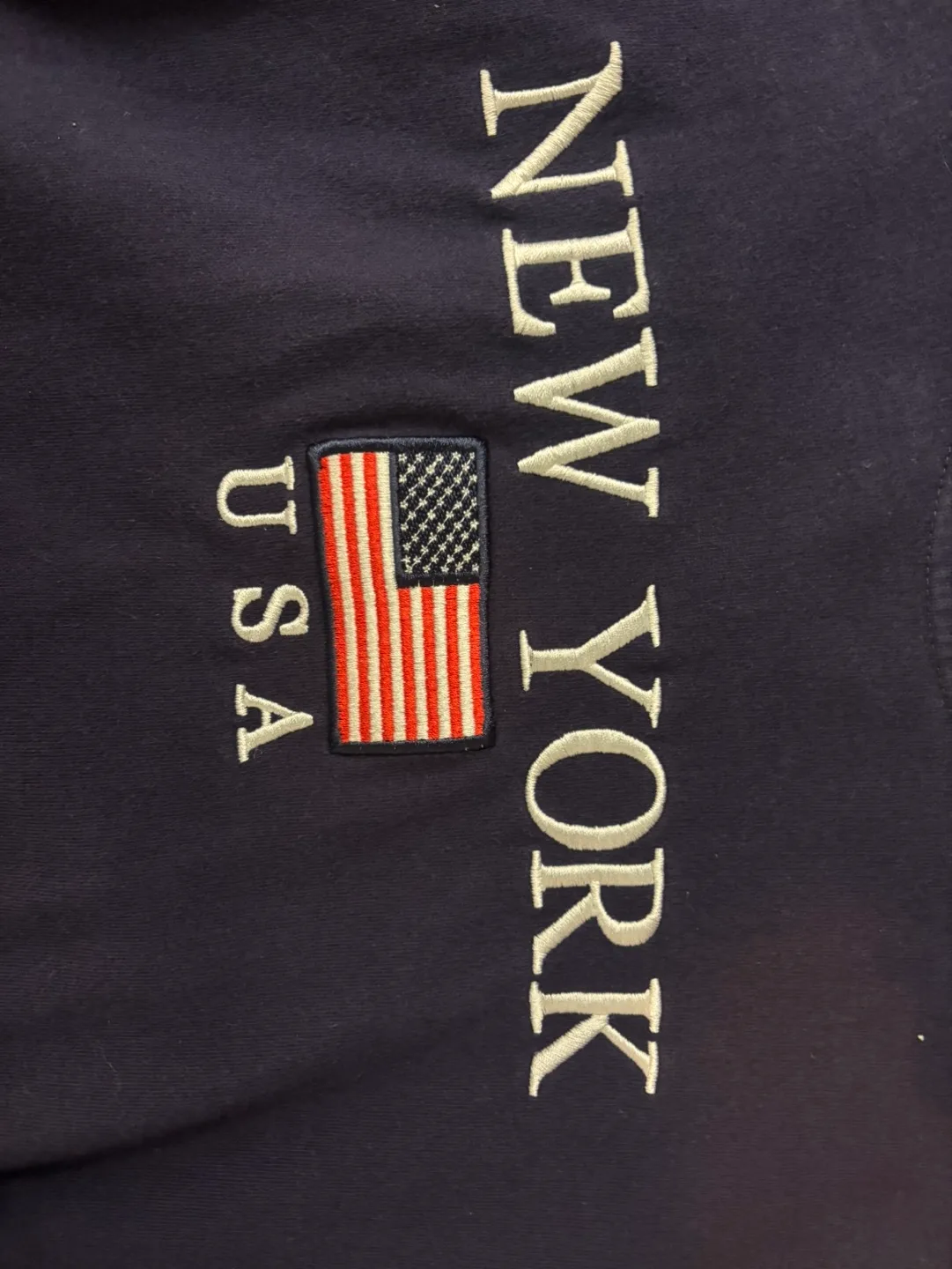 Navy Blue New York USA Crewneck Sweatshirt image indicator(2)