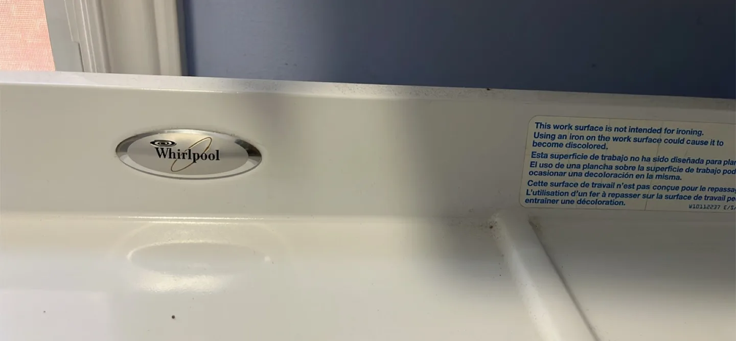 Whirlpool White Laundry Folding Table image indicator(3)