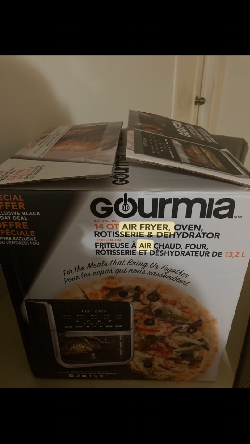 Gourmia 14-Quart All-in-One Air Fryer, Rotisserie & Dehydrator - photo 4