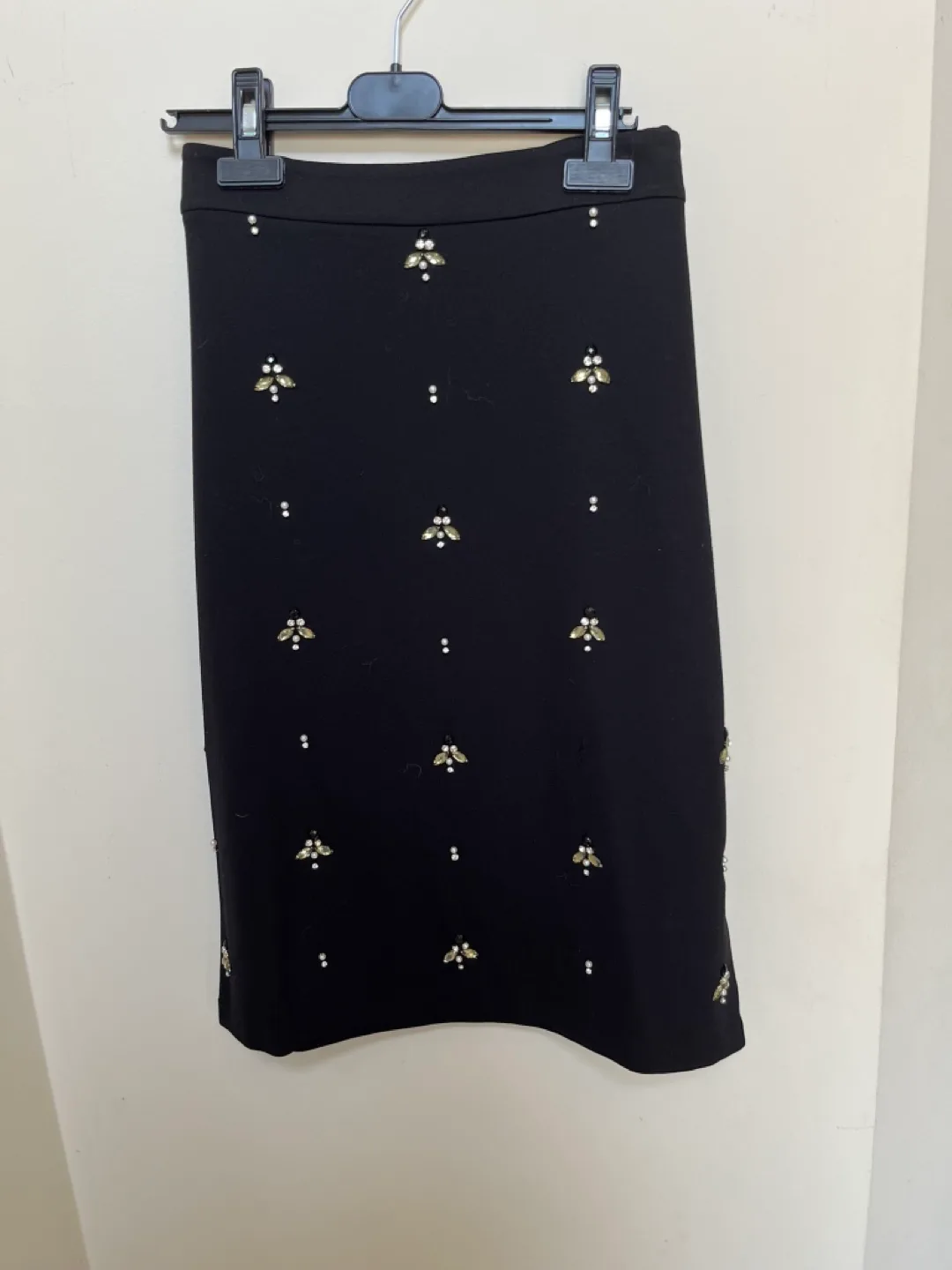 Black Embellished Pencil Skirt Size G/L thumbnail
